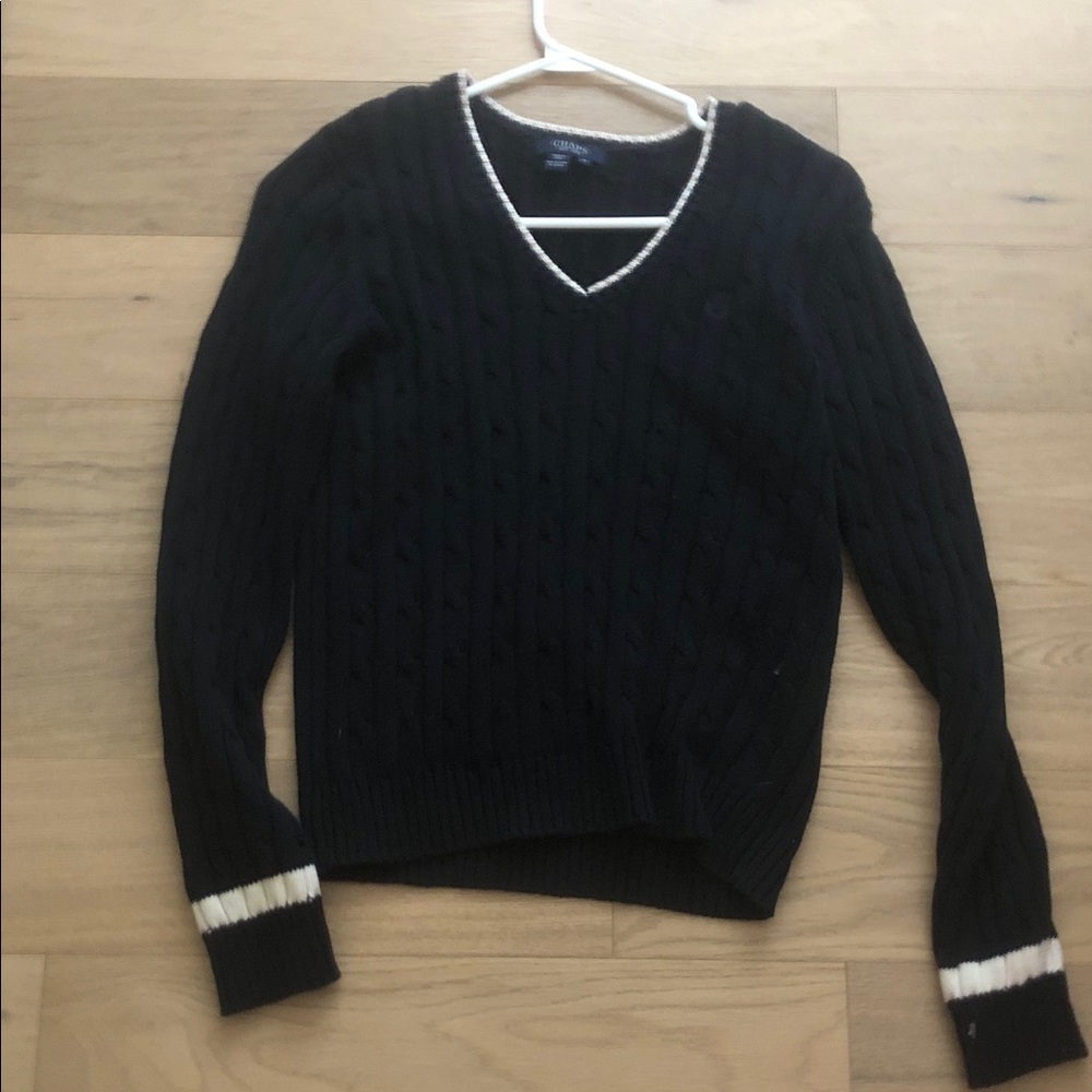 Ralph Lauren navy blue knit sweater.